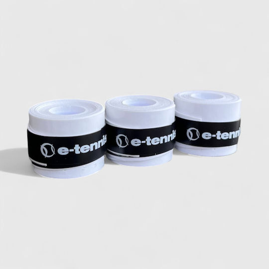 E-Tennis Perforated Overgrips X 60 White