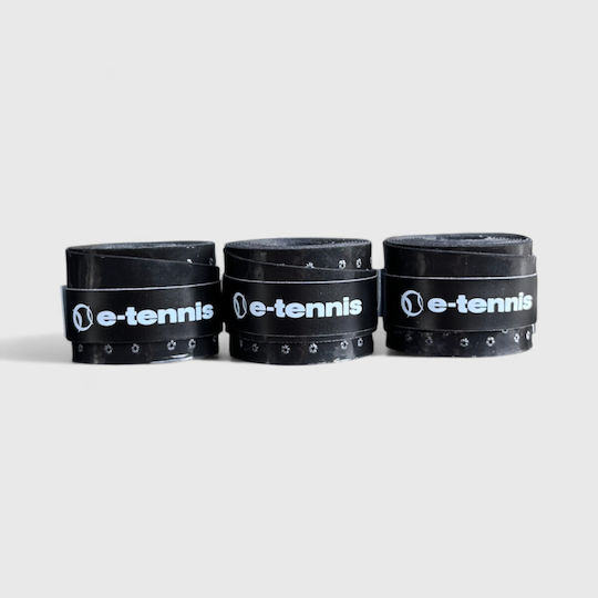E-tennis Perforierte Overgrips X 60 Schwarze