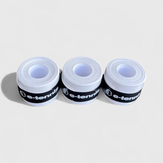E-Tennis Perforated Overgrips X 60 White