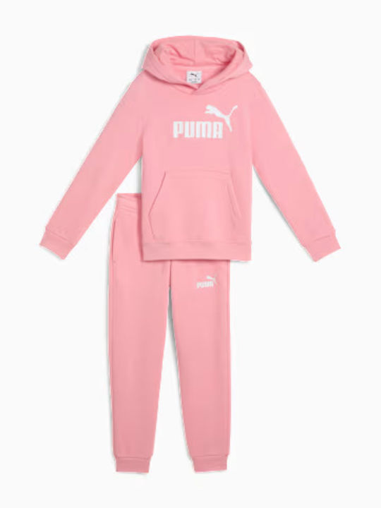 Kids Sweatpants Set Pink 2pcs Sweat Suit Fl