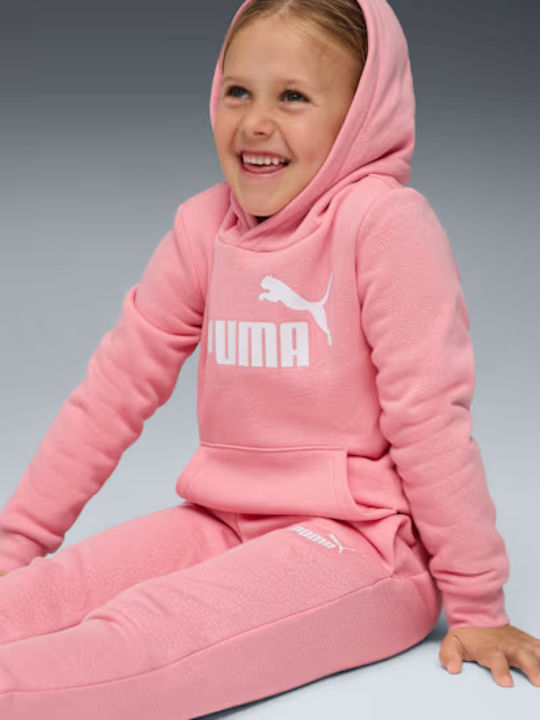 Kids Sweatpants Set Pink 2pcs Sweat Suit Fl