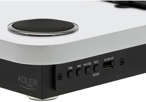 Adler AD-1914W Turntables with Preamp and Built-in Speakers White