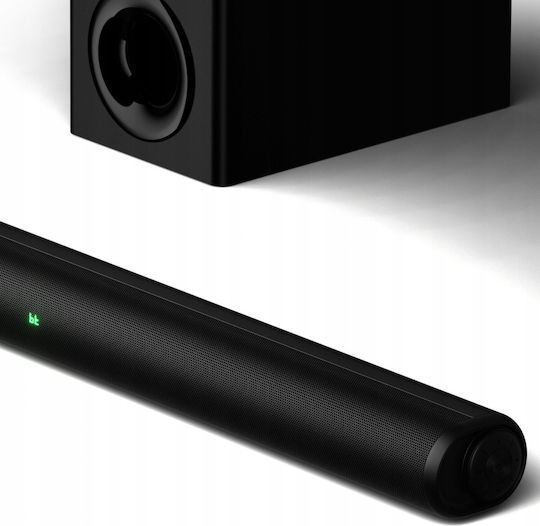Akai Proffesional Soundbar 2.1 Bluetooth and HDMI 150W with Wireless Subwoofer and Remote Control Black ASB-8WSW