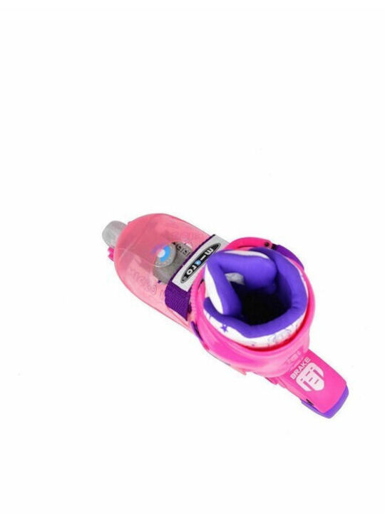 Micro MJ Led Inline Αυξομειούμενα Rollers Ροζ Παιδικά