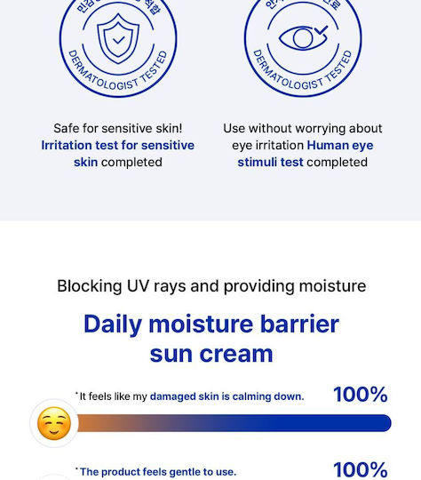 Real Barrier Cera Moisture Barrier Cremă de Față cu Protecție Solară SPF50 50ml