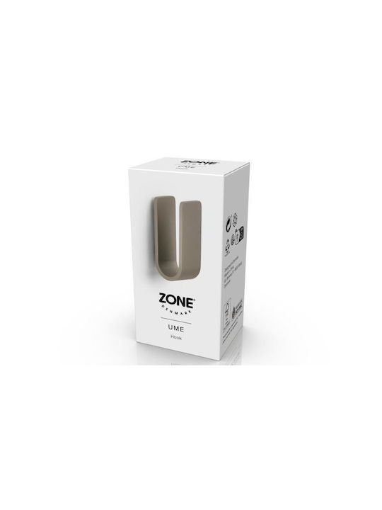 Zone Denmark Single Wall-Mounted Bathroom Hook ​3.5x3.4cm Brown