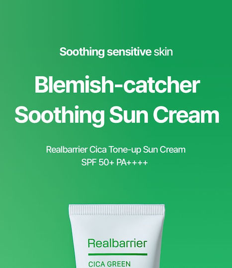 Real Barrier Cica Green Tone-Up Cremă de Față cu Protecție Solară SPF50 50ml