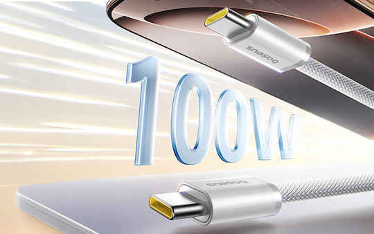 Baseus Dynamic Magnetic USB 2.0 Cable USB-C Male - USB-C 100W PD White 1m P10385200211-00