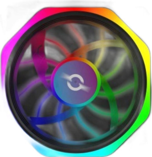 Aqirys Cetus Case Fan 120mm (1500rpm / 38.5cfm) with ARGB Lighting and 6-Pin Connection