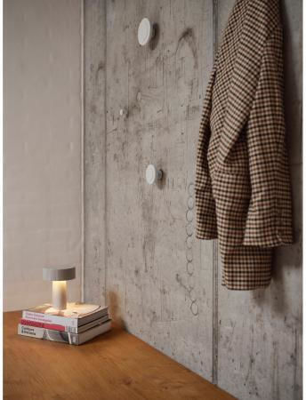 Zone Denmark Wall Hanger Wooden White 10x10x4.5cm