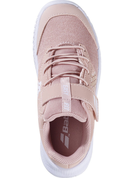 Pulsion Kids Sports Shoes Tennis with Hoop & Loop Closure Beige