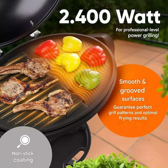 Profi Cook Inox Grătar cu Cărbuni cu Termometru 36cmx36cm