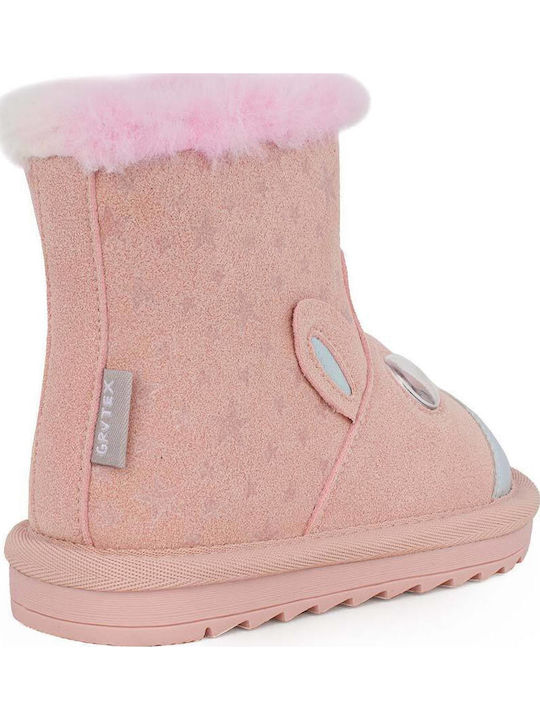 Kinderstiefeletten mit Reißverschluss Rosa