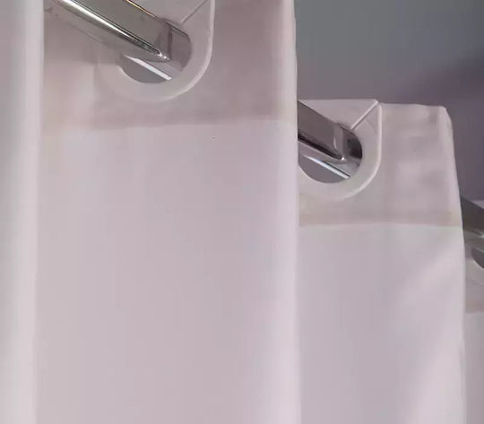 Nef-Nef Homeware Anthem Perdea de Baie Țesătură cu Inele 180x180cm Bej