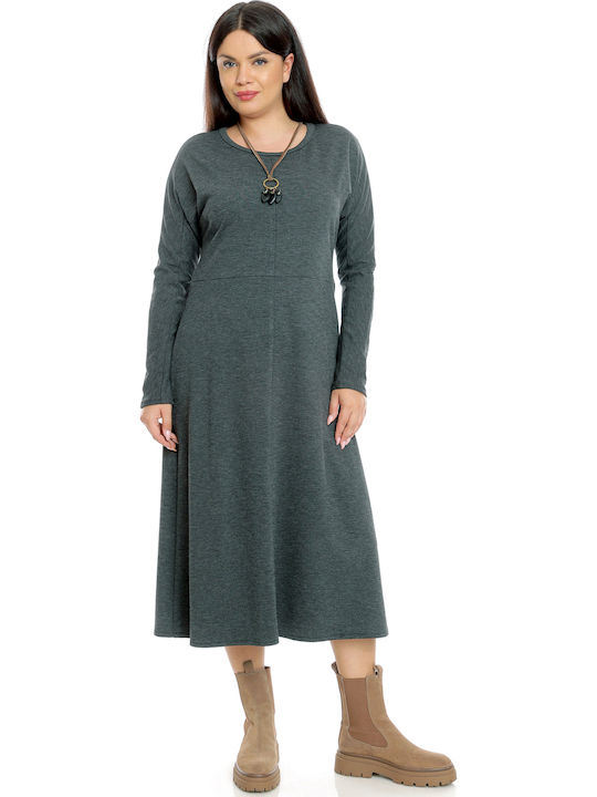 Midi Φόρεμα Dark Gray
