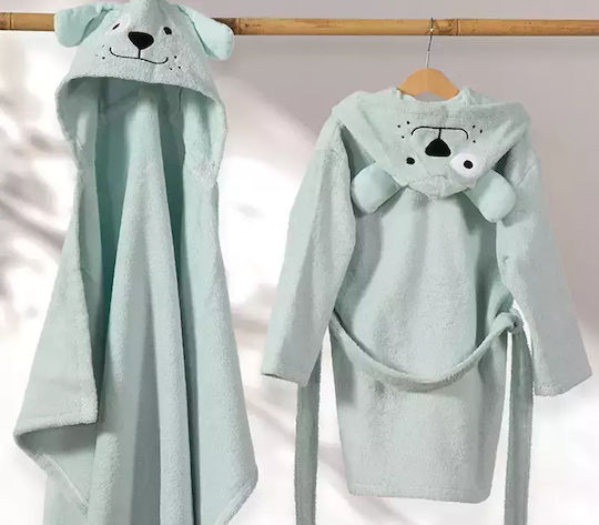 Nef-Nef Homeware Βρεφική Κάπα-Μπουρνούζι με Κουκούλα 70x120εκ.