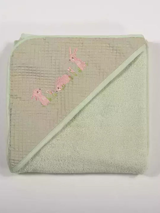 Nef-Nef Homeware Baby-Badetuch mit Kapuze 75x75cm