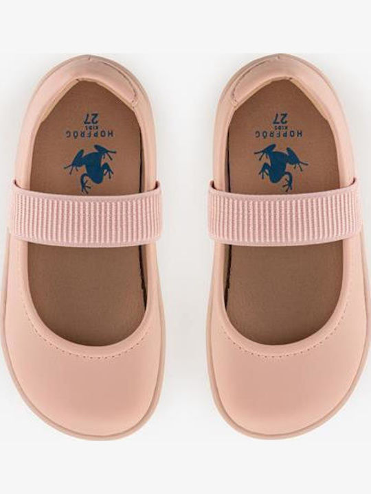 Kids Ballerinas with Hoop & Loop Closure Pink
