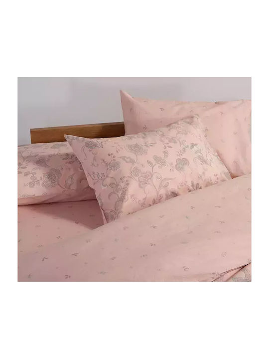 Nef-Nef Homeware Duvet Cover Set Cotton Queen with 2 Pillowcases 240x230 Carena Pink