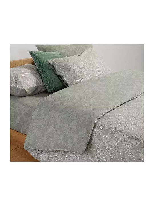 Nef-Nef Homeware Комплект Плик за Завивка Памучен Единичен с Калъфка 170x240 Dazier Зелен