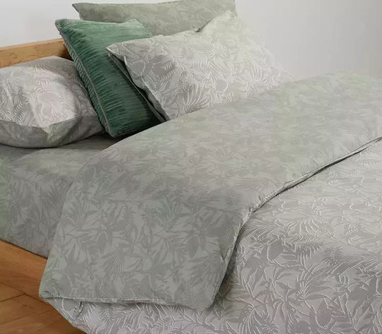 Nef-Nef Homeware Duvet Cover Set Cotton Single with Pillowcase 170x240 Dazier Green