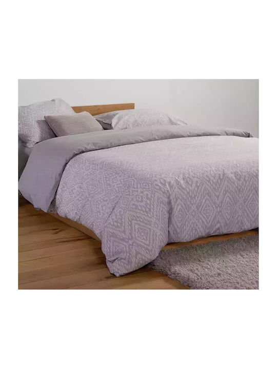 Nef-Nef Homeware Duvet Cover Set Cotton Single with Pillowcase 170x240 Orion Grey