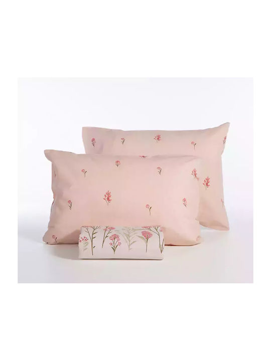Nef-Nef Homeware Duvet Cover Set Cotton Single with Pillowcase 170x240 Fragesca Ecru