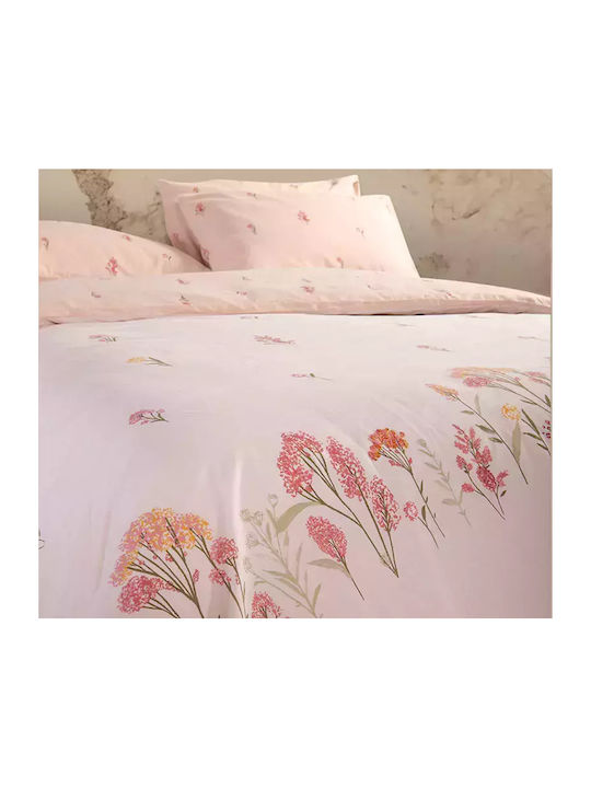 Nef-Nef Homeware Duvet Cover Set Cotton Single with Pillowcase 170x240 Fragesca Ecru