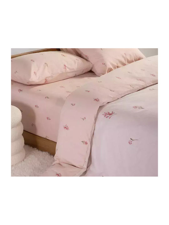 Nef-Nef Homeware Duvet Cover Set Cotton Queen with 2 Pillowcases 240x230 Fragesca Ecru