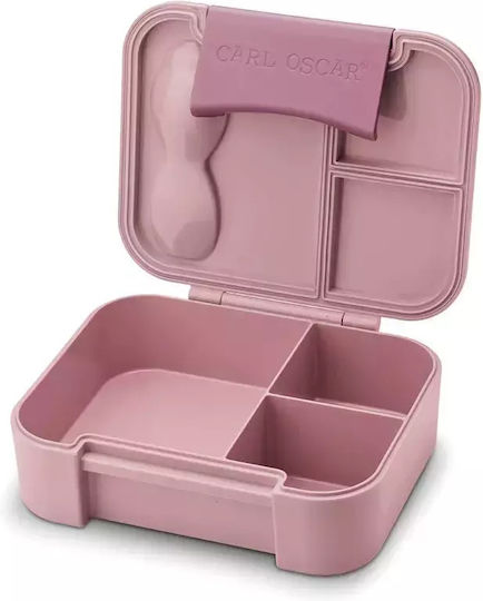 Carl Oscar Plastic Kids' Food Container 0.36lt Pink x x 5.7cm