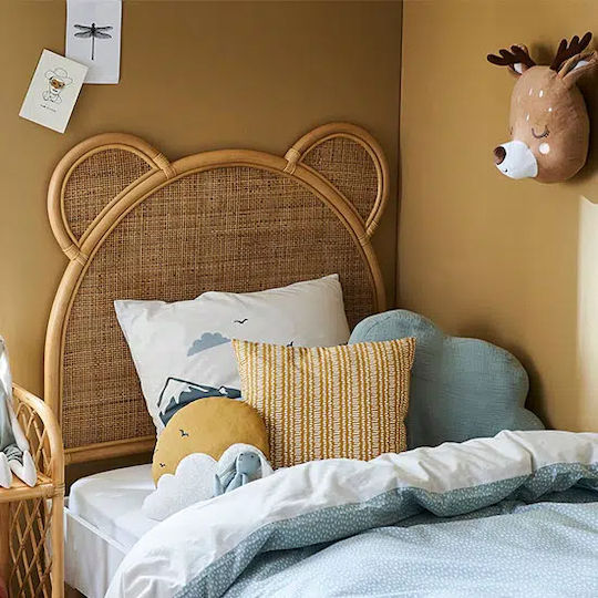 Polihome Bed Headboard Teddy Wooden Beige 90x115cm