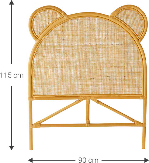 Polihome Bed Headboard Teddy Wooden Beige 90x115cm