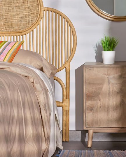 Polihome Bed Headboard Elayne Wooden Beige 170x120cm