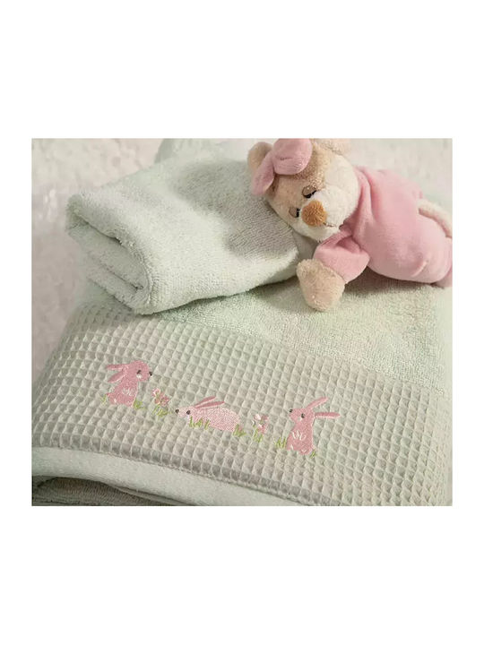 Nef-Nef Homeware Σετ Βρεφικές Πετσέτες 2τμχ Πράσινες Βάρους 420gr/m² Nef-Nef Homeware Σετ Βρεφικές Πετσέτες 2τμχ Πράσινες Βάρους 420gr/m²