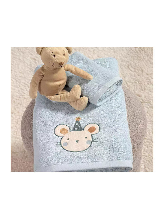 Nef-Nef Homeware Σετ Βρεφικές Πετσέτες 2τμχ Bamb Special Party Blue Βάρους 420gr/m² Nef-Nef Homeware Σετ Βρεφικές Πετσέτες 2τμχ Bamb Special Party Blue Βάρους 420gr/m²