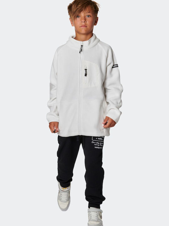 Αθλητική Παιδική Ζακέτα Fleece White
