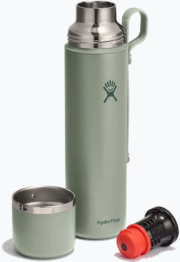 Hydro Flask Flask Чаша Термос Неръждаема Стомана 1.065л Зелен С Дръжка