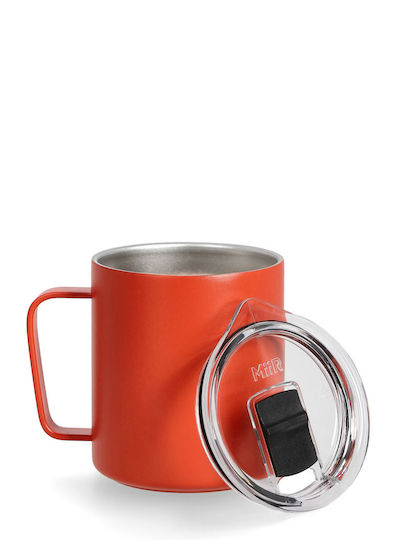 Ποτήρι Θερμός Ανοξείδωτο 355ml Canyon Red με Λαβή