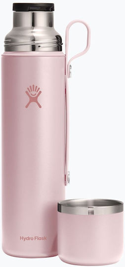 Hydro Flask Flask Ποτήρι Θερμός Ανοξείδωτο 1.065lt Ροζ