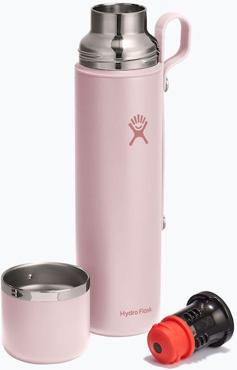 Hydro Flask Flask Ποτήρι Θερμός Ανοξείδωτο 1.065lt Ροζ