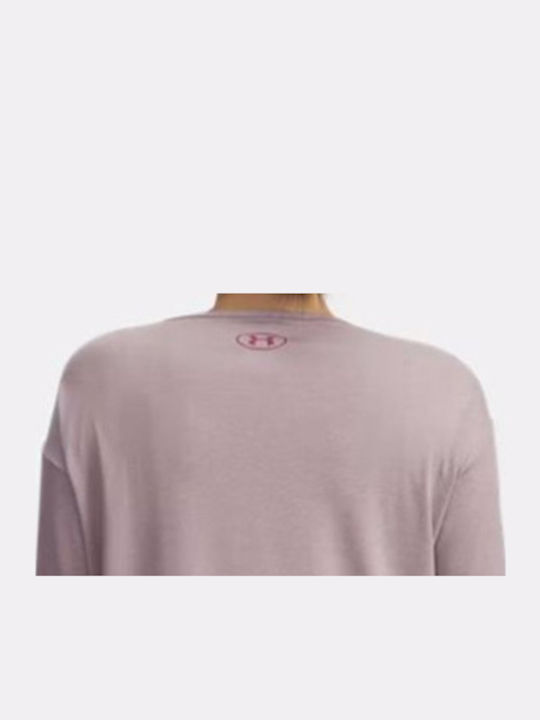 Women's Athletic Blouse Long Sleeve Pink