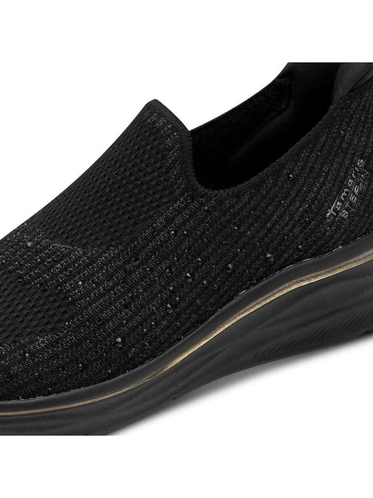 Women's Slip-Ons Made Of Synthetic Leather Black