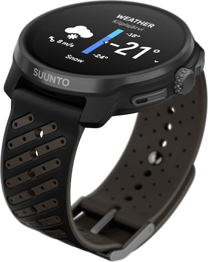 Suunto Race 2 Titanium 49mm Waterproof Smartwatch with Heart Rate Monitor (Titanium Black)