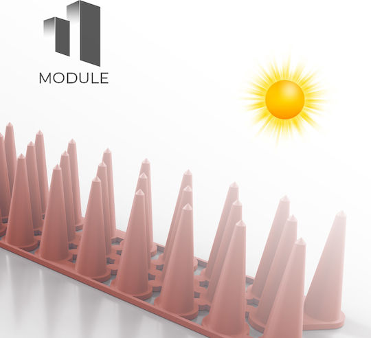 Module Σετ 48 Τμχ Ακίδες Απώθησης Πουλιών / Γατών 0.5x0.05m