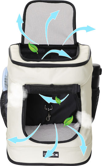 Cadoca Rucsac pentru transport câine / pisici Alb M41xL31xA30cm.