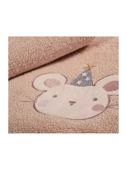 Nef-Nef Homeware Σετ Βρεφικές Πετσέτες 2τμχ Special Party Pink Pink Βάρους 420gr/m²