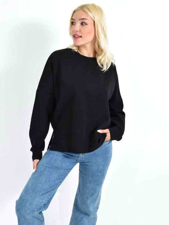 Long Women's Sweatshirt Black