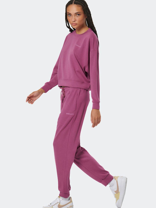 Cropped Women's Sweatshirt Crushed Berry