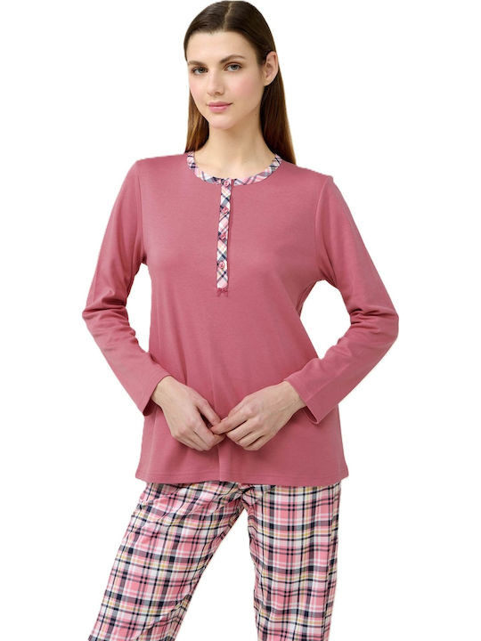 Vamp Summer Women's Pyjama Set Dark Pink