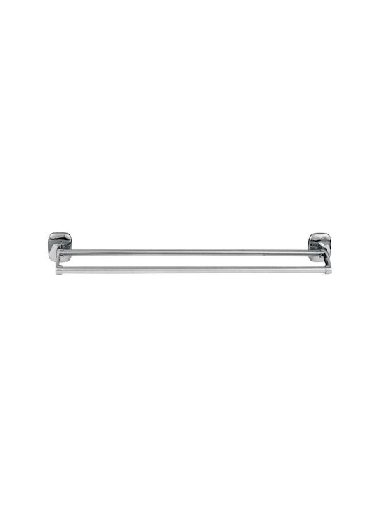 Interflex Schiene Badezimmer Doppel Wandmontage Schrauben Silber